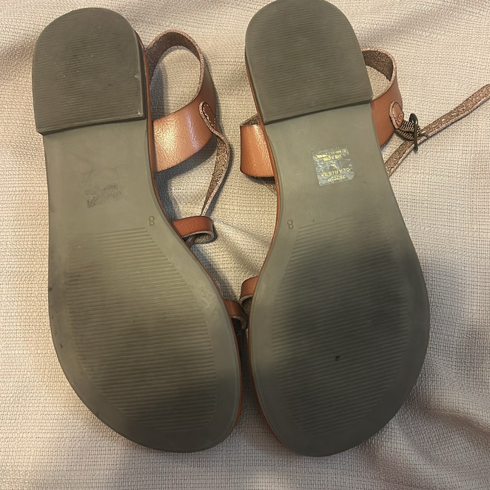 Xappeal Tan Strappy Leather Sandals - Picture 2 of 5